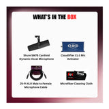 Shure SM7B Cardioid Dynamic Vocal Microphone Bundle with Accessories