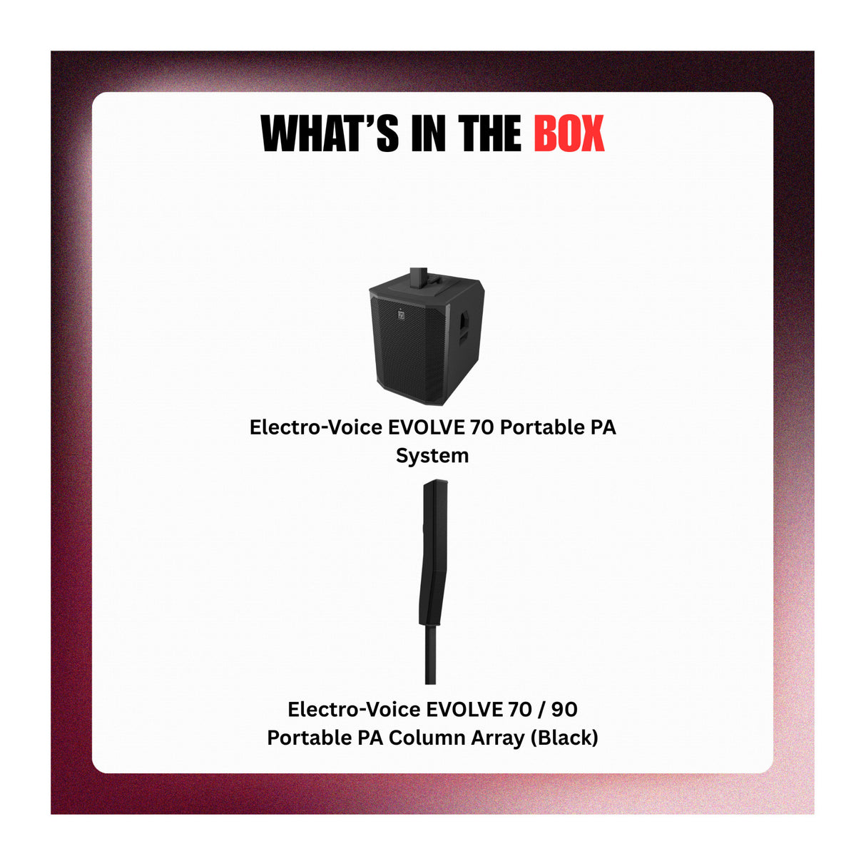 Electro-Voice EVOLVE 70 Portable PA System with 15-Inch Subwoofer Bundle