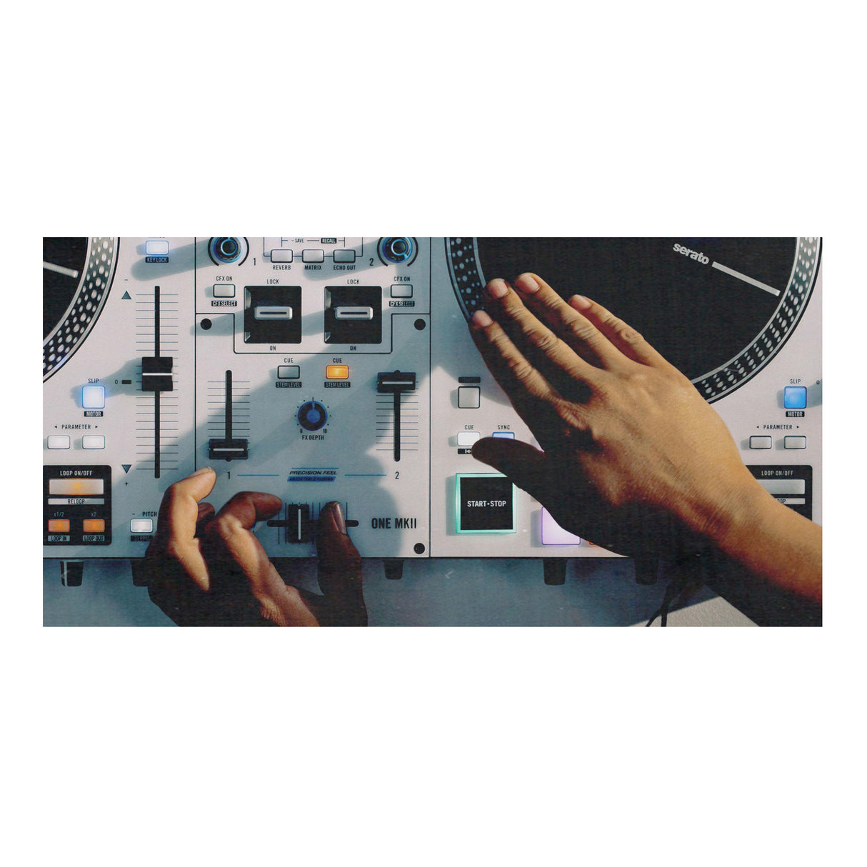 RANE DJ ONE MKII Professional Motorized DJ Controller with Stem Controls (White)