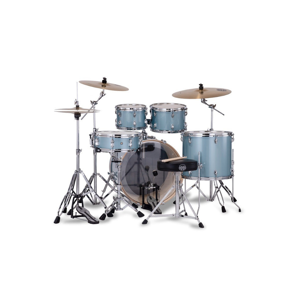 Mapex Venus 5-piece Fusion Complete Drum Set (Aqua Blue Sparkle)