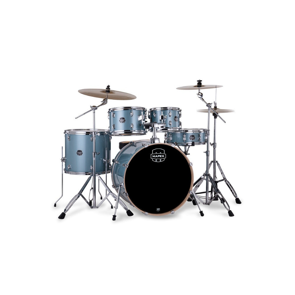 Mapex Venus 5-piece Fusion Complete Drum Set (Aqua Blue Sparkle)