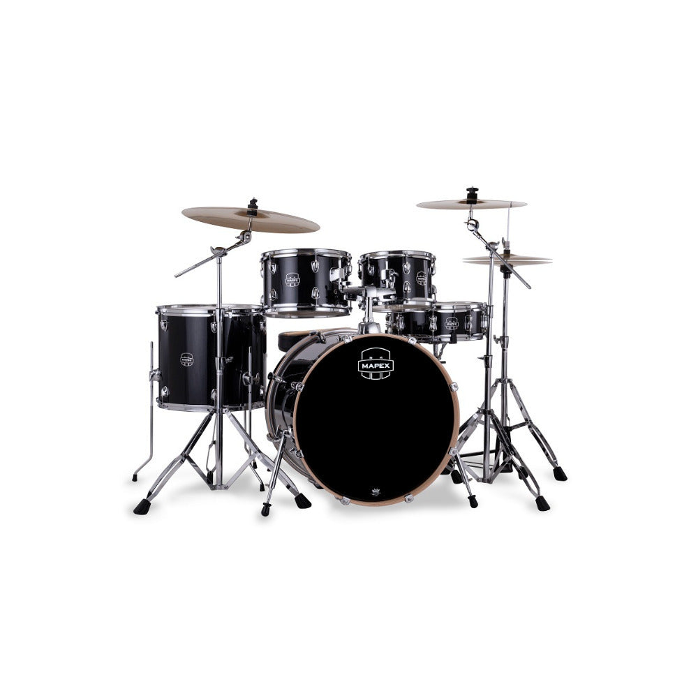 Mapex Venus VE5044FTC 5-piece Fusion Complete Drum Set (Black Galaxy Sparkle)