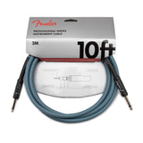 Fender Professional 10 Feet Instrument Cable (Ice Blue Metallic)