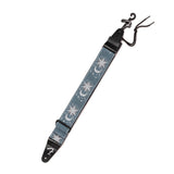 Fender American Vintage II Sun Strap with Adjustable Length and Woven Jacquard Design (Ice Blue Metallic)