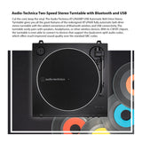 Audio-Technica AT-LP60X-BT-USB Stereo Turntable (Black) with Monitors (Pair)