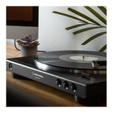 Audio-Technica AT-LP60X-BT-USB Stereo Turntable (Black) with Monitors (Pair)