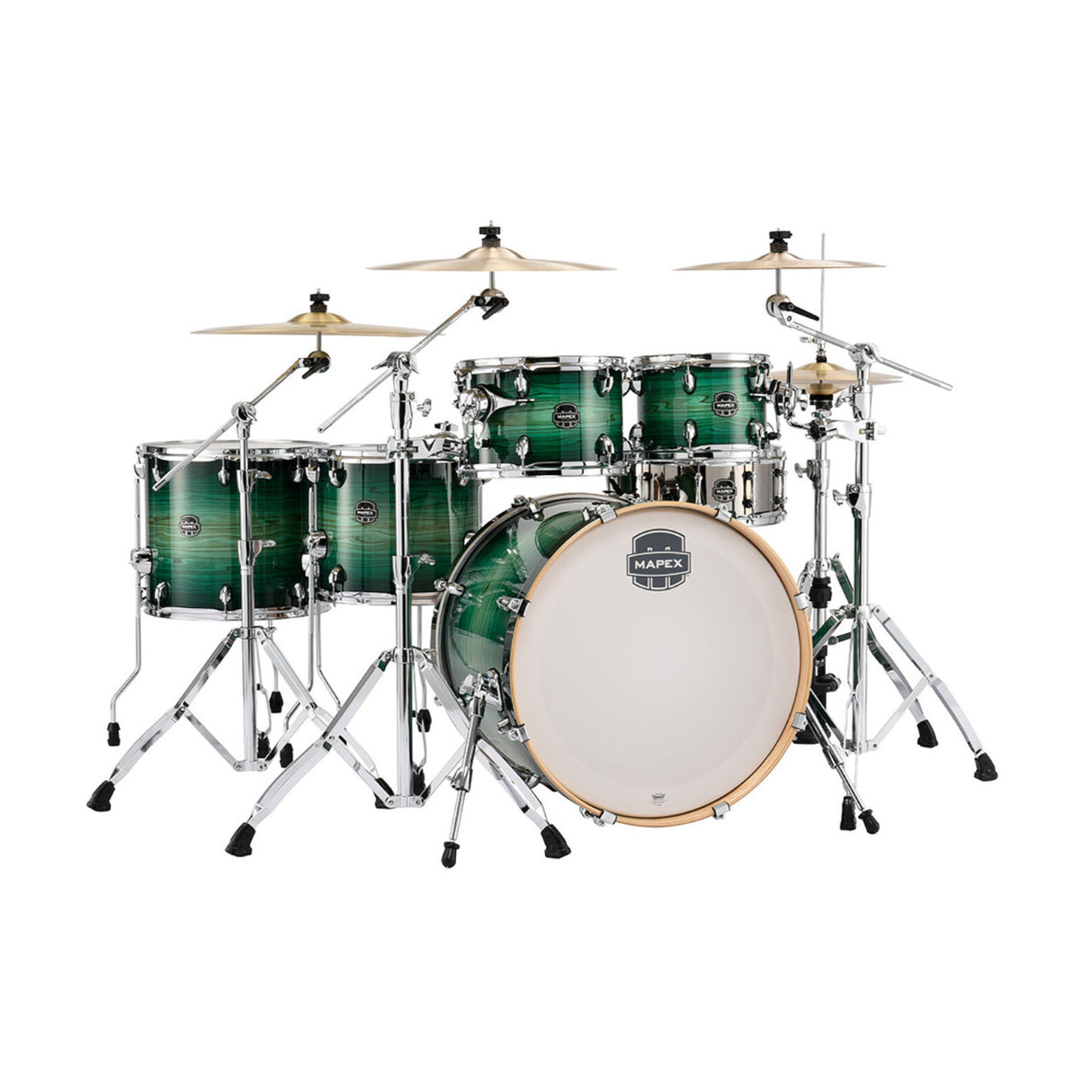 Mapex Drums Armory Series Studioease Fast Toms 6-Piece Drum Shell Pack Box 1 (Emerald Burst)