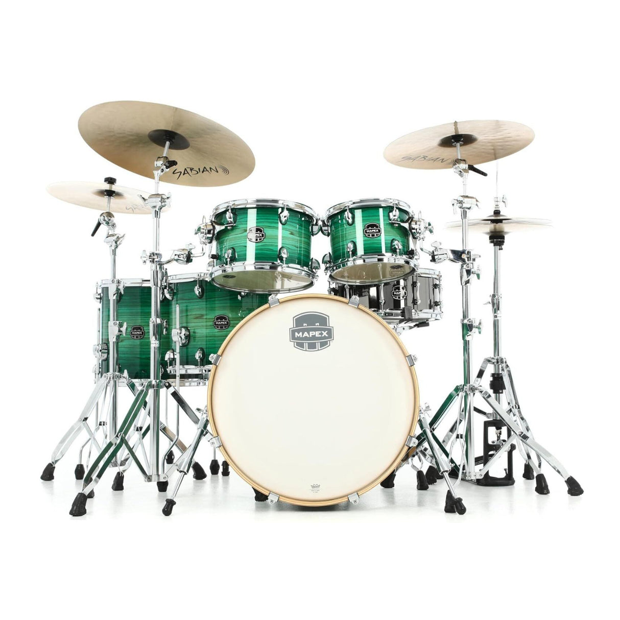 Mapex Drums Armory Series Studioease Fast Toms 6-Piece Drum Shell Pack Box 2 (Emerald Burst)