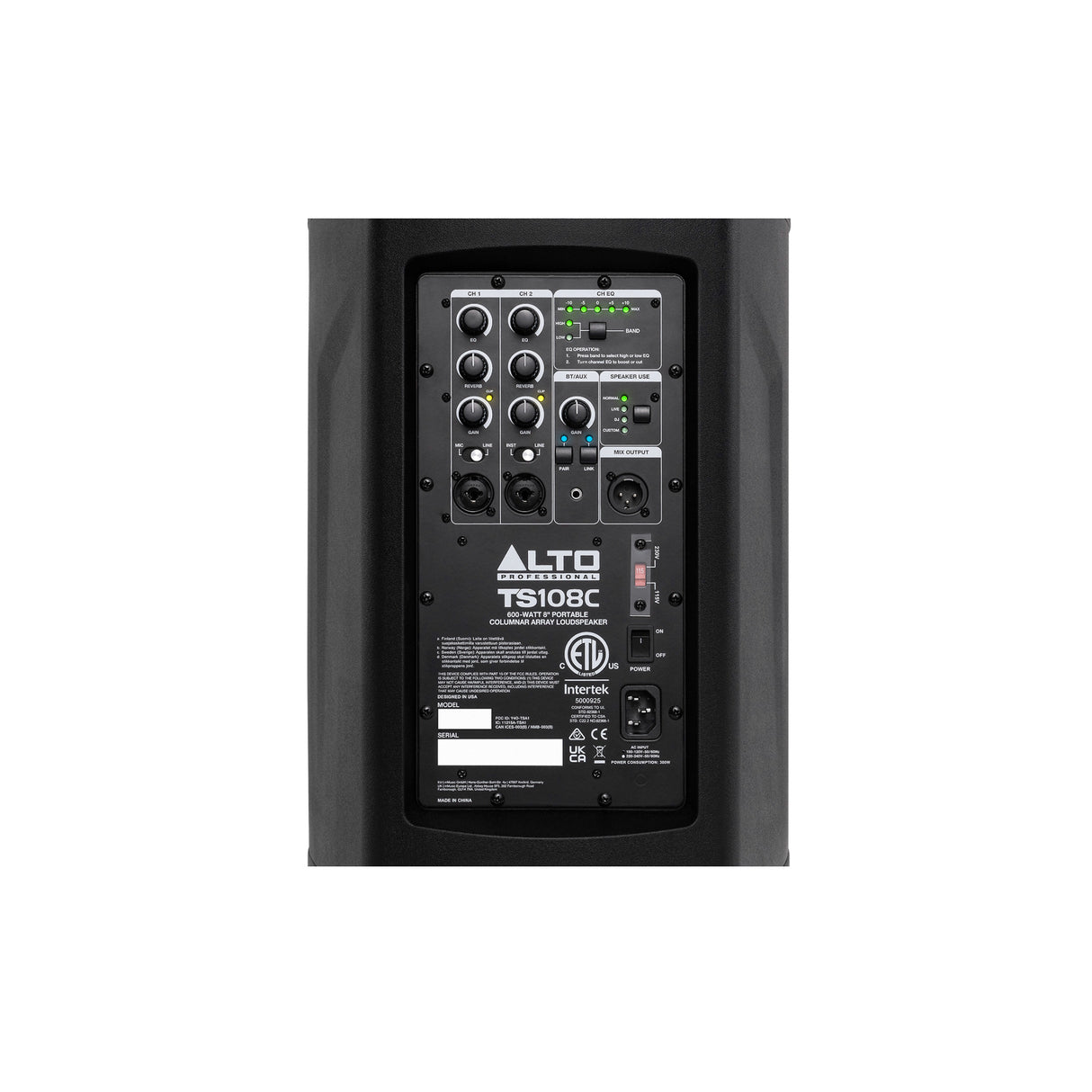 Alto Professional TS108-C Portable Column Array 8" Speaker 600W