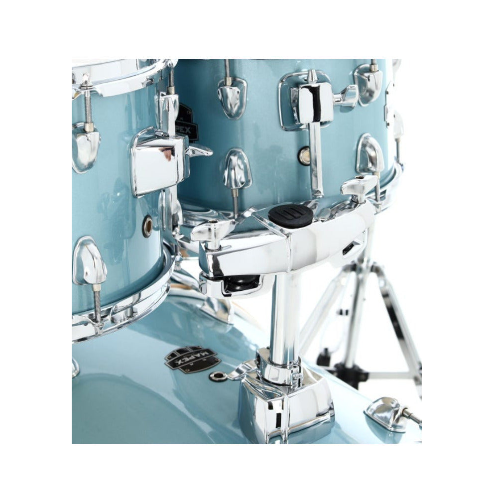 Mapex Venus 5-Piece Fusion Complete Drum Kit (Aqua Blue Sparkle)