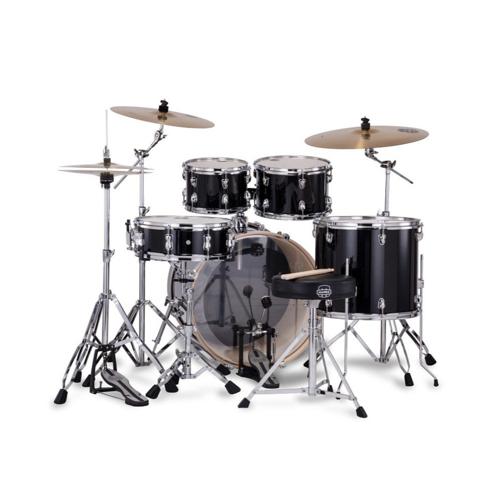Mapex Venus Series 5-piece Fusion Complete Drum Set (Black Galaxy Sparkle)