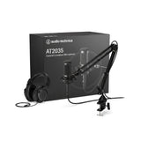 Audio-Technica AT2035 Vocal Microphone with Monitor Headphones and Mic Stand