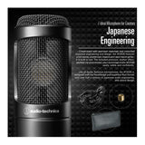 Audio-Technica AT2035 Vocal Microphone with Monitor Headphones and Mic Stand