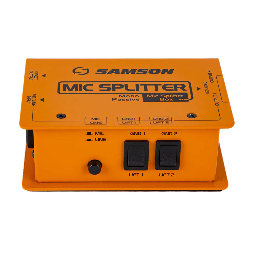 Samson Mic Splitter Passive XLR-1/4 Inch Combo Input with Durable S-Max Chassis