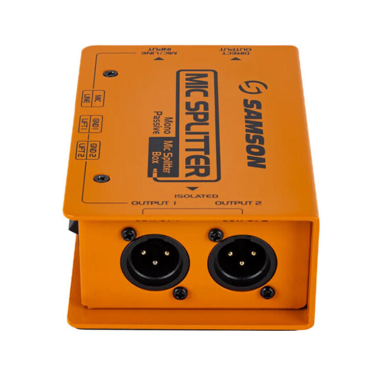 Samson Mic Splitter Passive XLR-1/4 Inch Combo Input with Durable S-Max Chassis