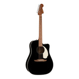 Fender California Standard Redondo CE, Spruce Top, Ivory Pickguard, Black