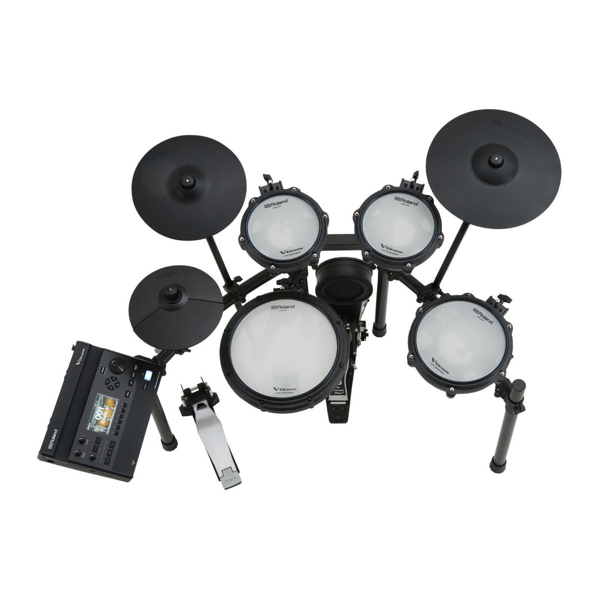 Roland TD313 Electronic V-Drums Pad Set with Snare, Toms, Cymbals and Kick Pad