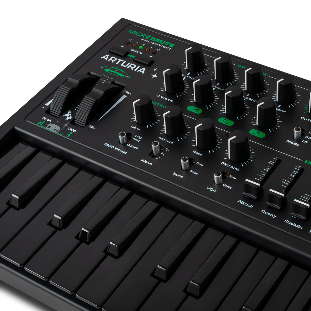 Arturia MicroBrute UFO Analog Synthesizer with USB MIDI and Mini-Keyboard