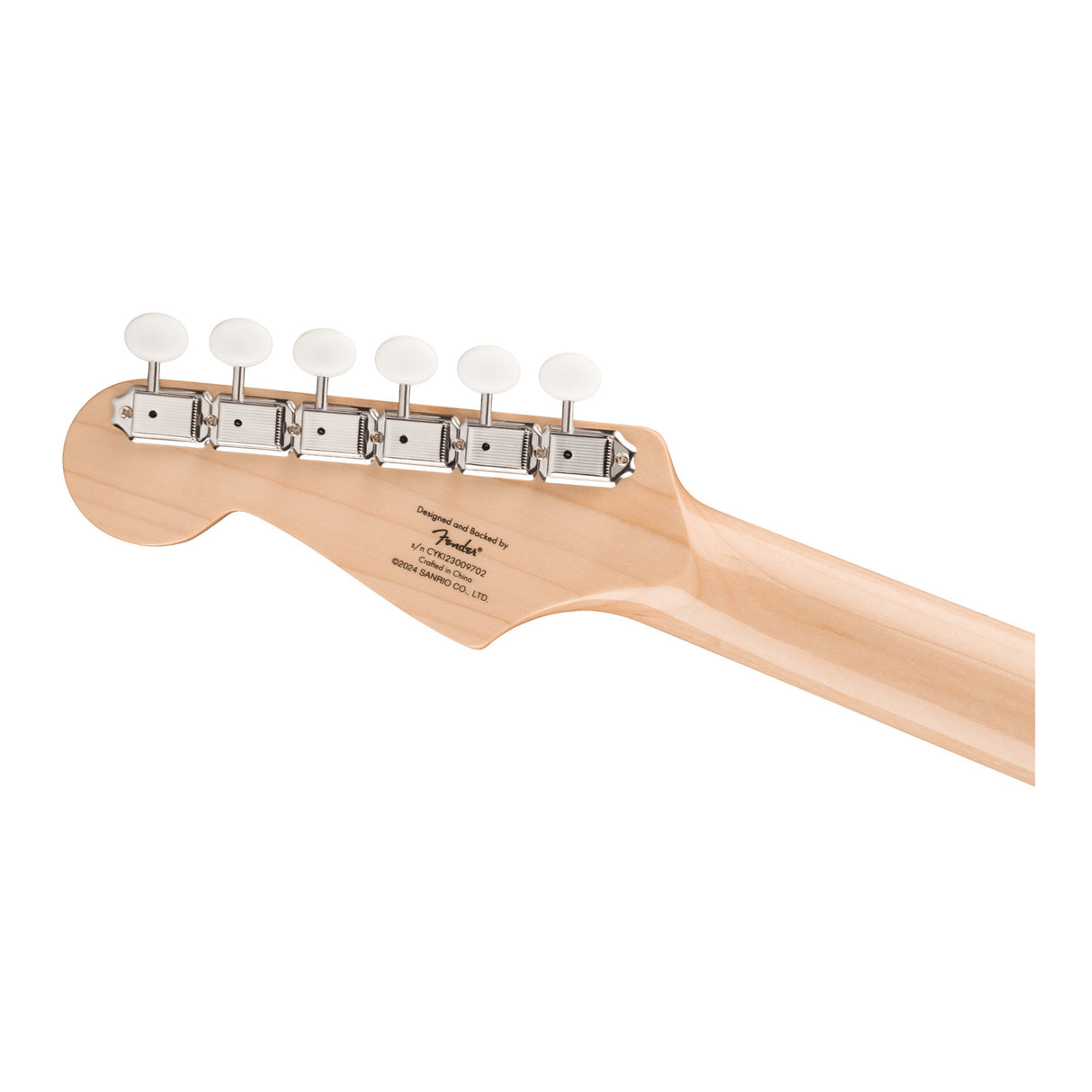 Fender x Hello Kitty White Stratocaster Guitar with Humbucking Pickup