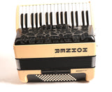 Hohner BRAVO MyColor III 72 Chromatic Piano Key Accordion (Sunrise Light Orange) (Used)