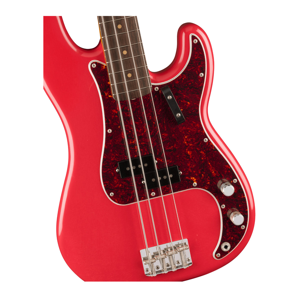 Fender Vintera II Road Worn '60s Precision Bass Rosewood Fingerboard, Fiesta Red