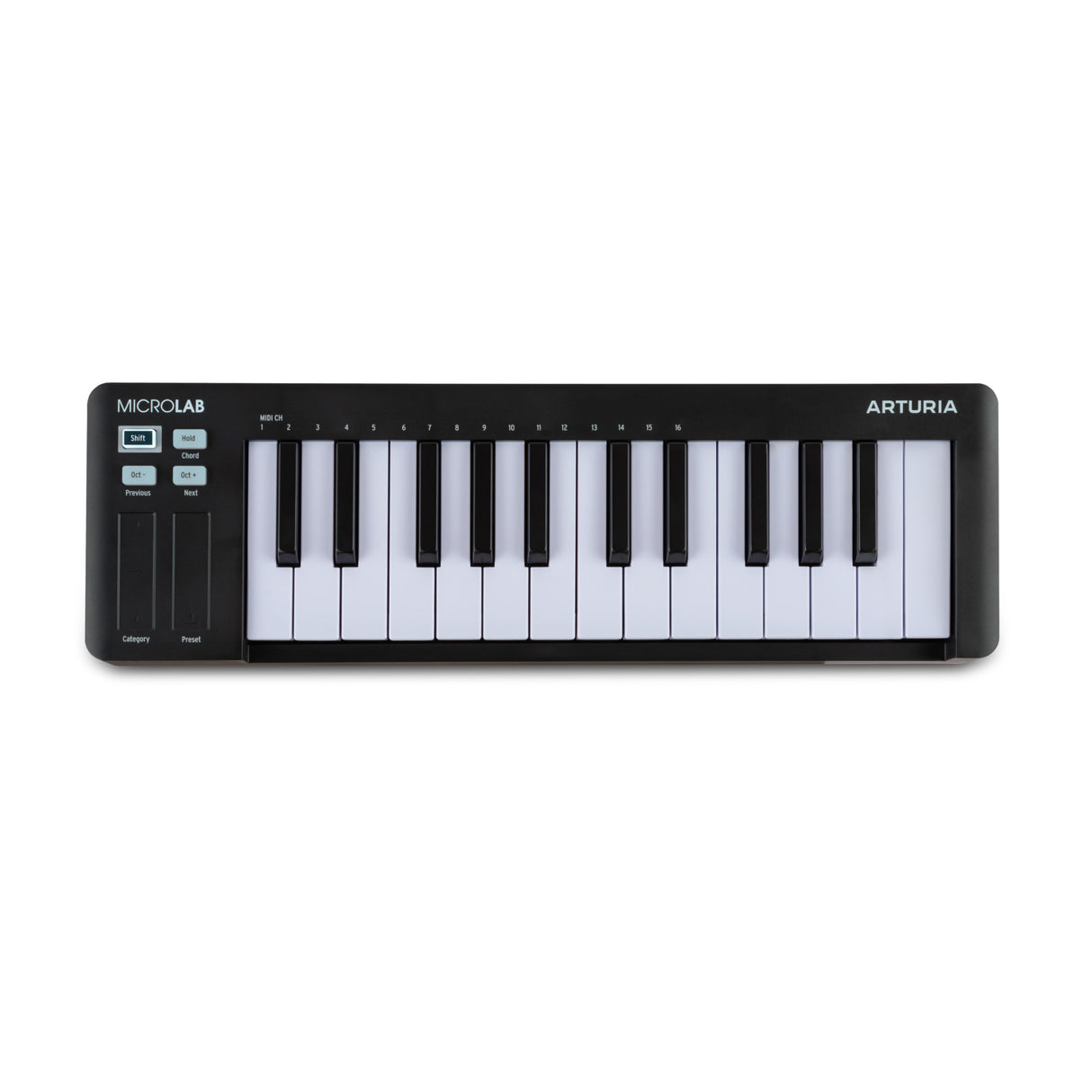 Arturia MicroLab mk3 25-Key Portable MIDI Controller Keyboard (Black)
