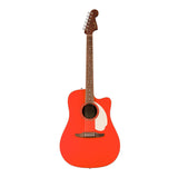 Fender California Standard Redondo CE Spruce Top Ivory Pickguard (Fiesta Red)