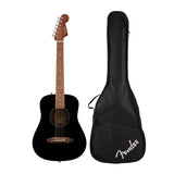 Fender California Standard Redondo Mini Acoustic Guitar with Bag (Black)