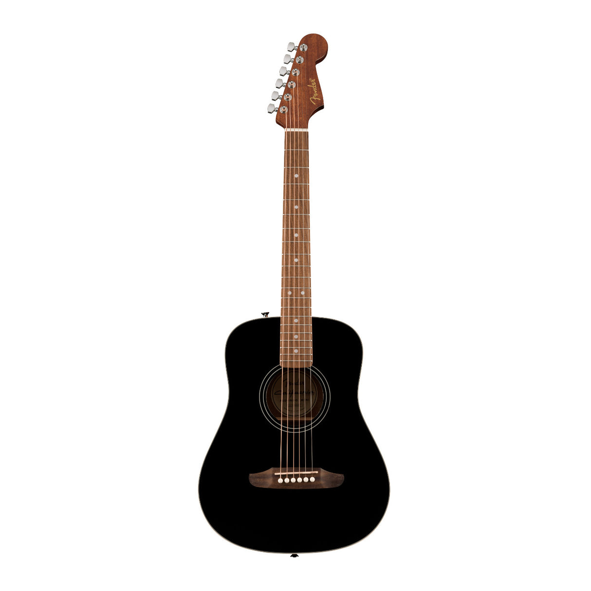 Fender California Standard Redondo Mini Acoustic Guitar with Bag (Black)