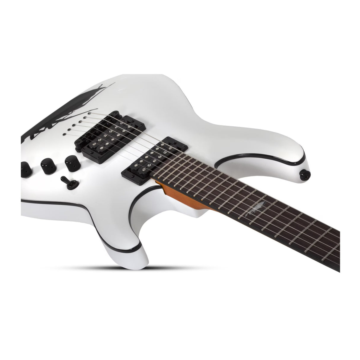 Schecter C-1 Jerry Horton 25th Anniversary Electric Guitar (White)