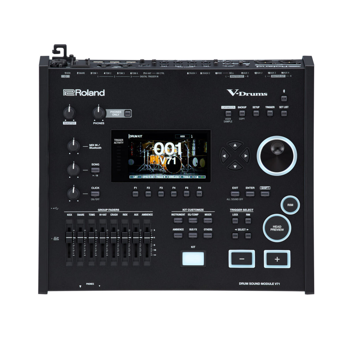 Roland VAD716 V-Drums Acoustic Design Electronic Drum Kit (Gloss Ebony)