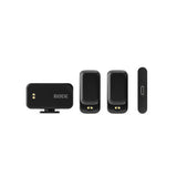 RDE Wireless Micro Camera Kit with Dual Clip-On Mics and Charging Case