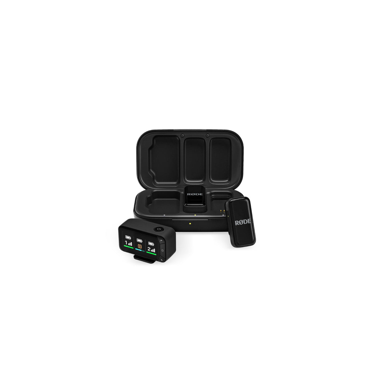RDE Wireless Micro Camera Kit with Dual Clip-On Mics and Charging Case