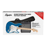 Squier Affinity Stratocaster HSS Pack, Lake Placid Blue with 15G Amp & Gig Bag