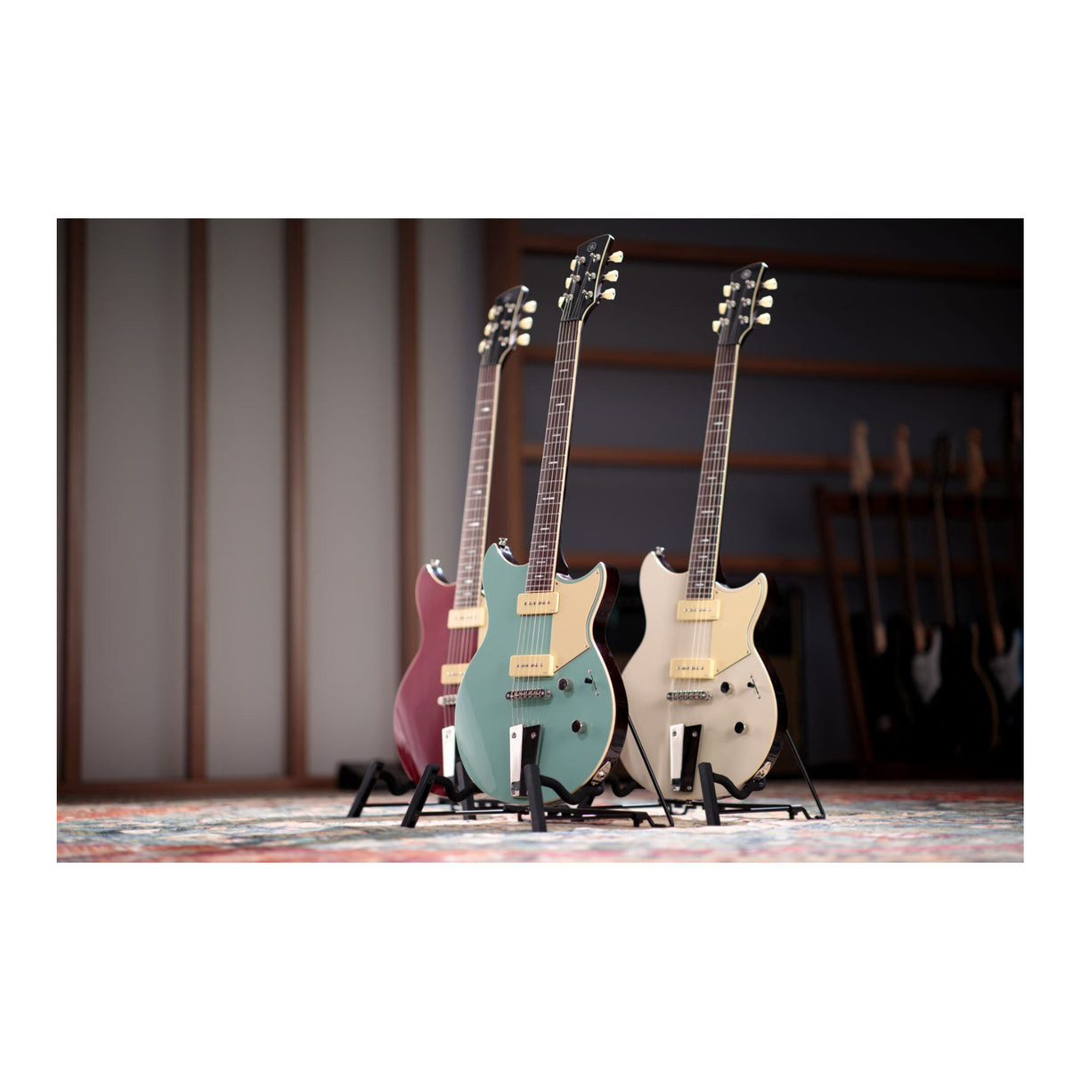 Yamaha Revstar RSS20T Electric Guitar with Chambered Body (Vintage White)