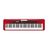 Casio Casiotone CT-S200 61-Key Portable Keyboard (Red) with Stand and Bench
