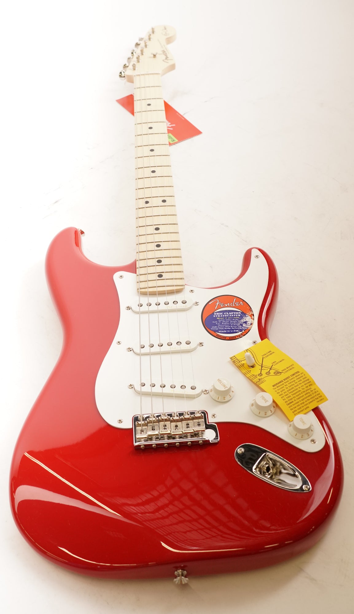Fender Eric Clapton Stratocaster 6 String Torino Red Electric Guitar (Used)