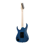 Ibanez RG Prestige Electric Guitar with Hard Case (Transparent Deep Blue Flat)