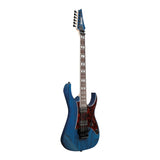 Ibanez RG Prestige Electric Guitar with Hard Case (Transparent Deep Blue Flat)