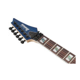 Ibanez RG Prestige Electric Guitar with Hard Case (Transparent Deep Blue Flat)