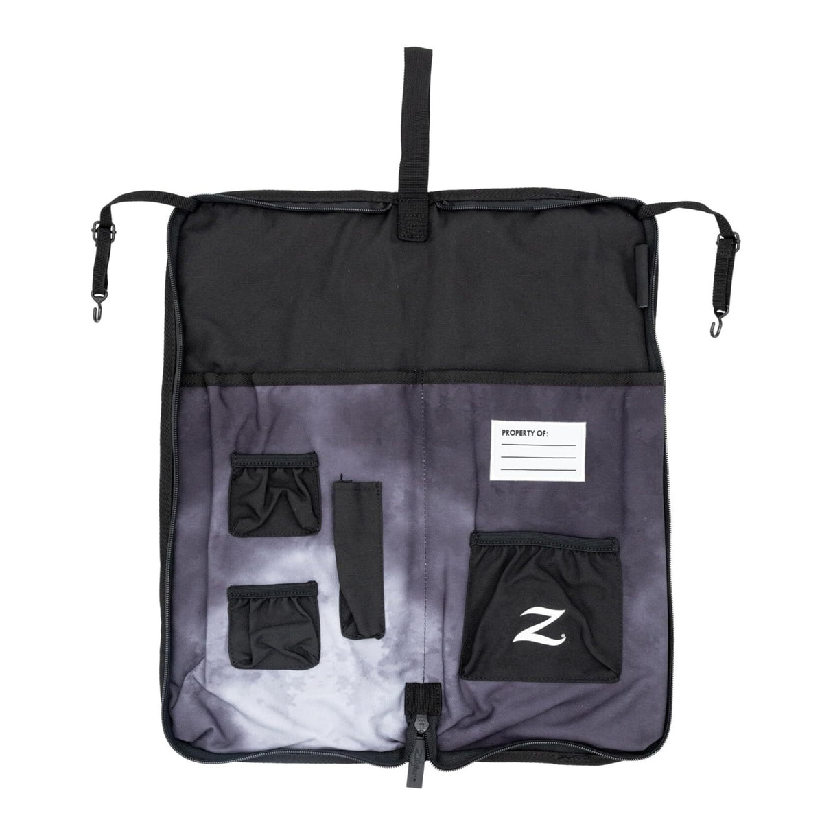 Zildjian Student Stick Bag - Water-Resistant 600D Nylon (Black Rain Cloud)
