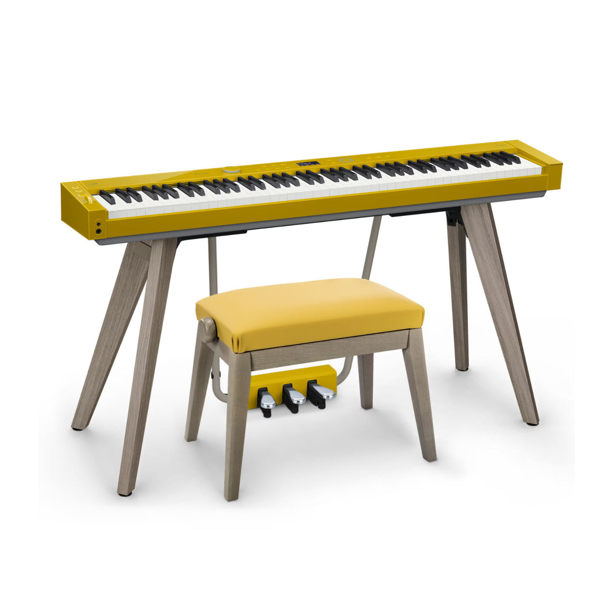 Casio Height-Adjustable Padded Bench for PX-S7000 Piano (Harmonious Mustard)