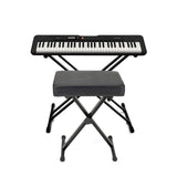 Casio Casiotone CT-S200 61-Key Portable Keyboard (Black) with Stand and Bench