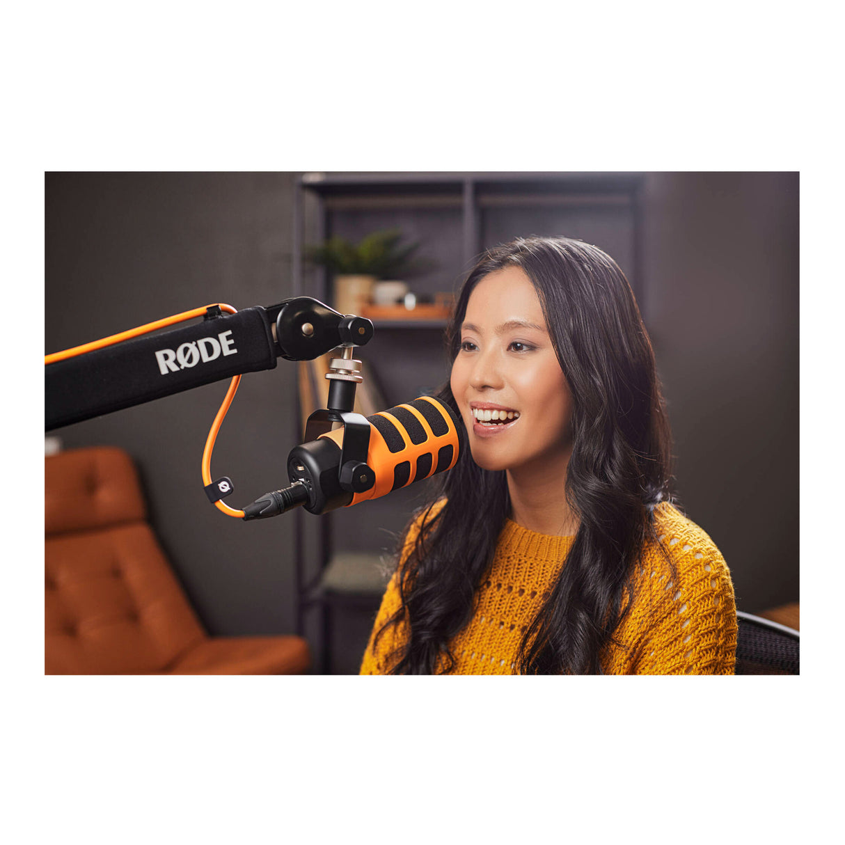 Rode WS14 Deluxe Pop Filter for PodMic (Orange)