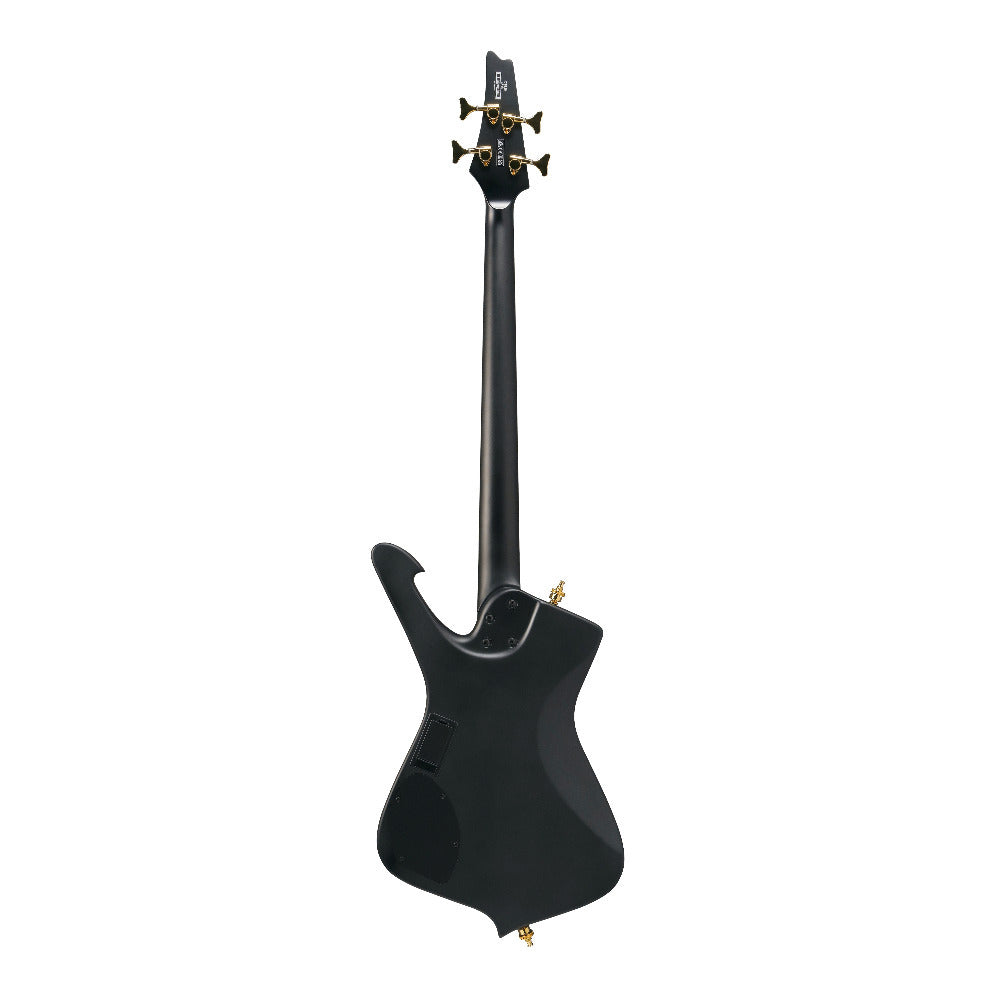 Ibanez ICB 4-String Electric Bass Guitar with Panga Panga Fretboard (Black Flat)