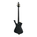 Ibanez ICB 4-String Electric Bass Guitar with Panga Panga Fretboard (Black Flat)