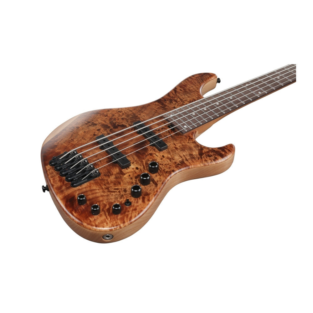 Ibanez MDM 5-String Electric Bass Guitar with Gig Bag (Natural Mocha Low Gloss)
