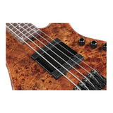 Ibanez MDM 5-String Electric Bass Guitar with Gig Bag (Natural Mocha Low Gloss)