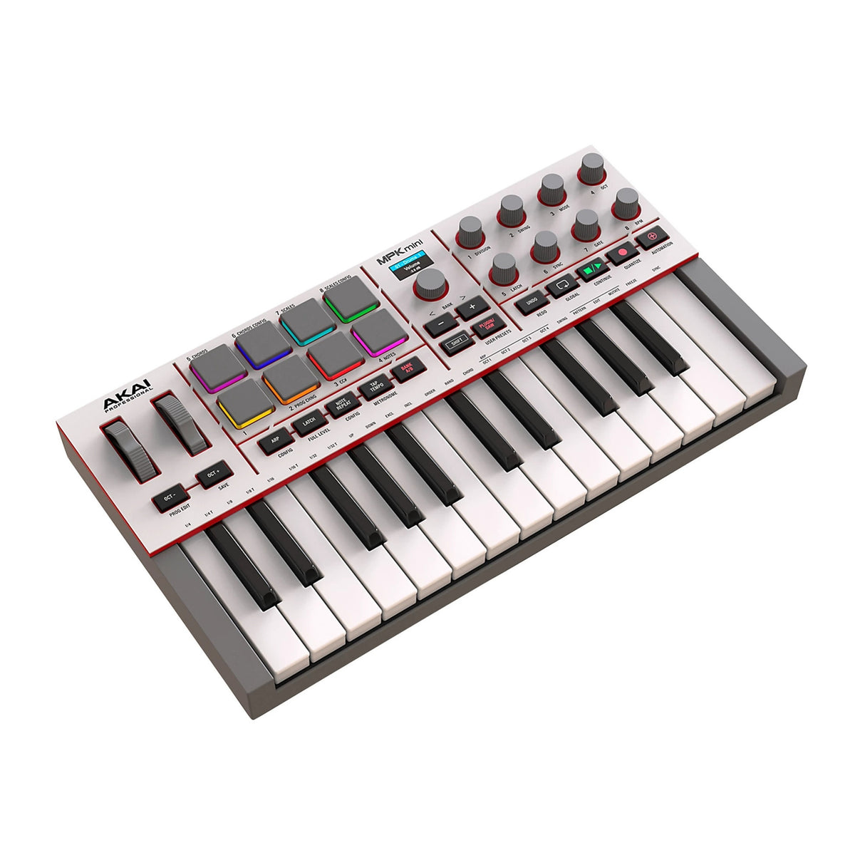 Akai Professional MPK Mini IV 25-Key USB-C MIDI Keyboard Controller (White)