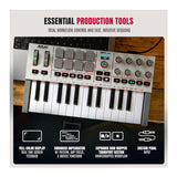 Akai Professional MPK Mini IV 25-Key USB-C MIDI Keyboard Controller (White)